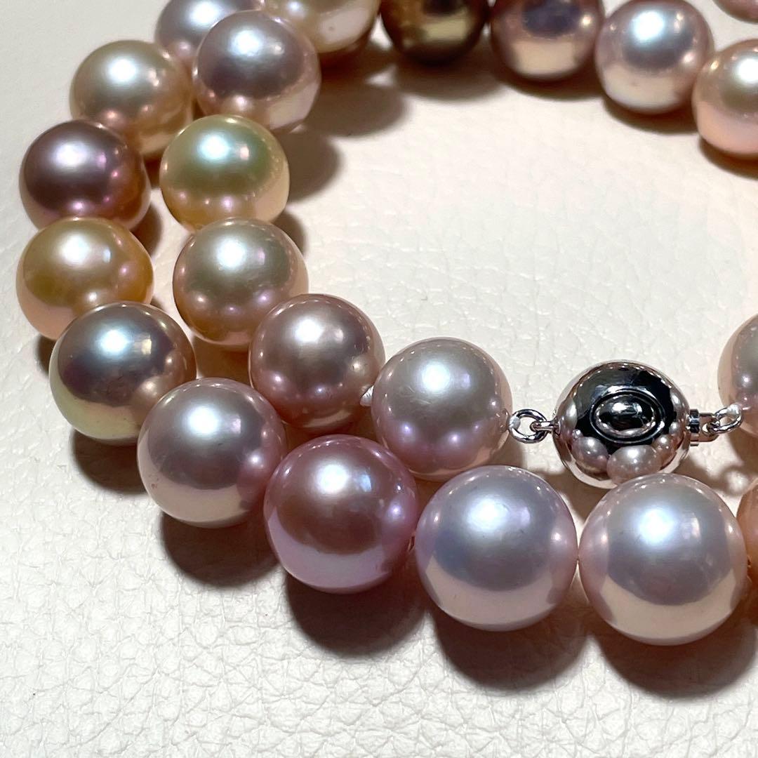 定額100万&未使用✨️ 本真珠 パール ネックレス 約11~12m 大珠