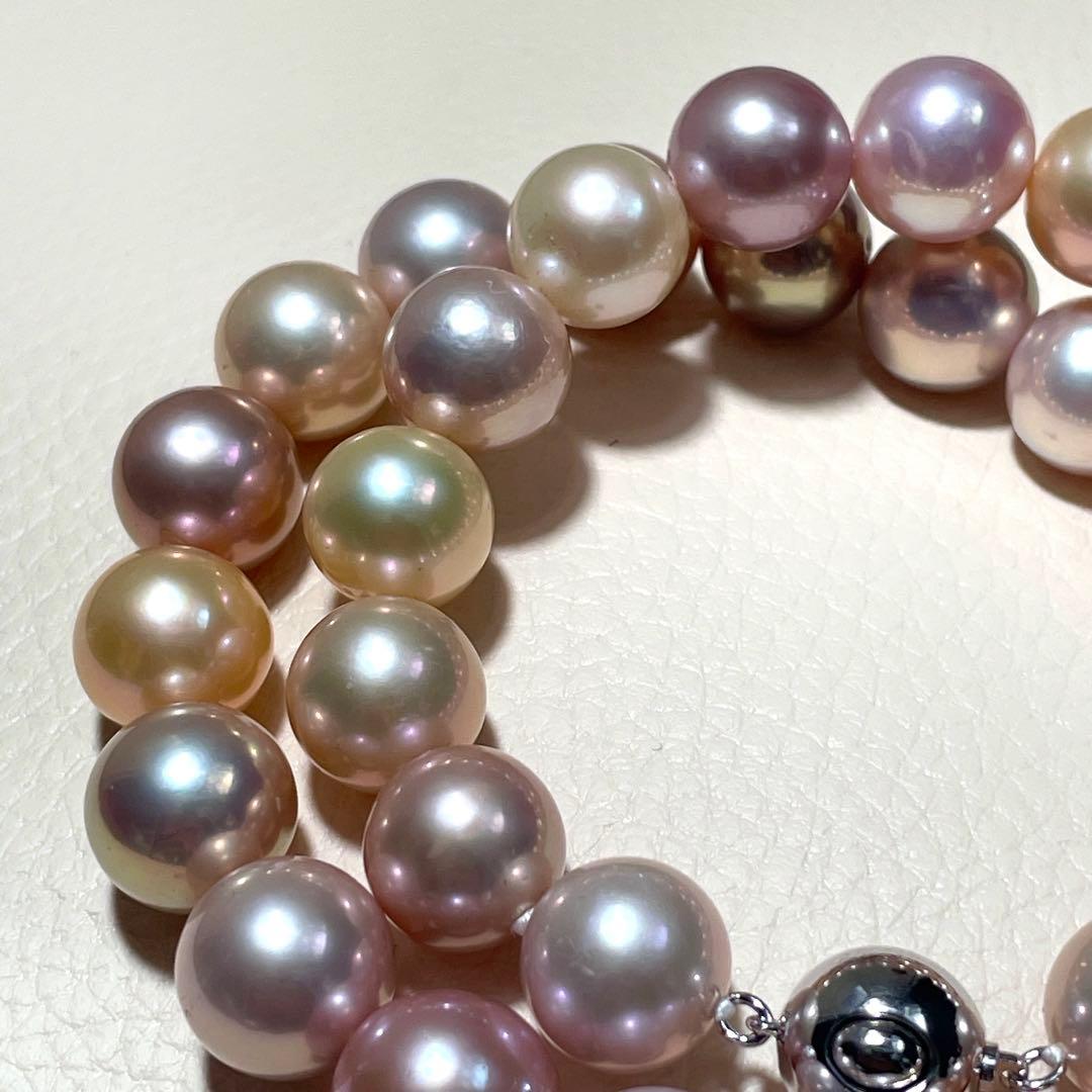 定額100万&未使用✨️ 本真珠 パール ネックレス 約11~12m 大珠