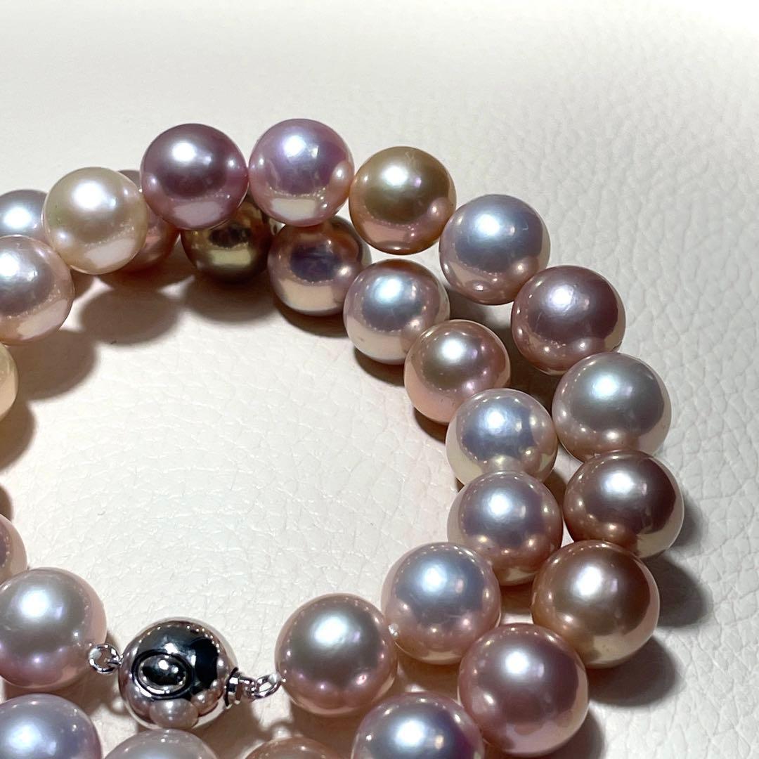 定額100万&未使用✨️ 本真珠 パール ネックレス 約11~12m 大珠