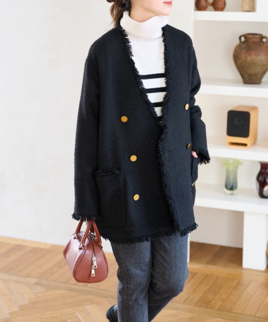 人気❤️近年モデル　ジャーナルスタンダード　AWツイードイージージャケット