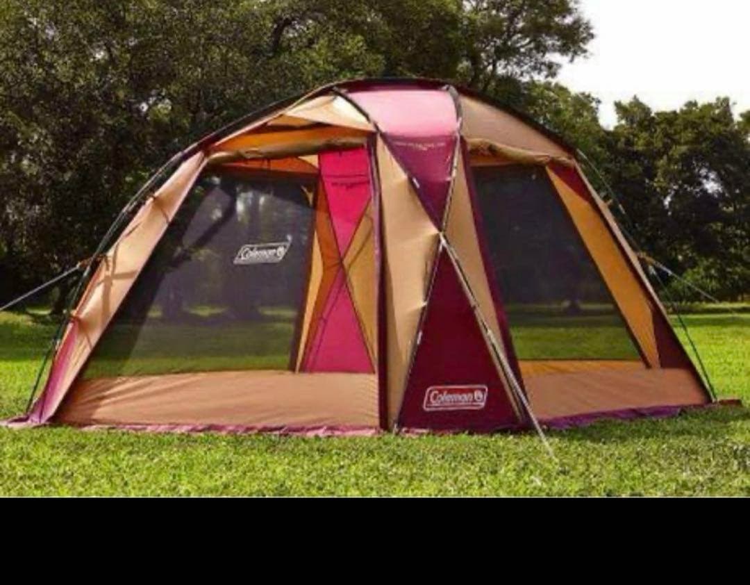 ドームスクリーンタープ/380 バーガンディ　付属品完備　コールマン