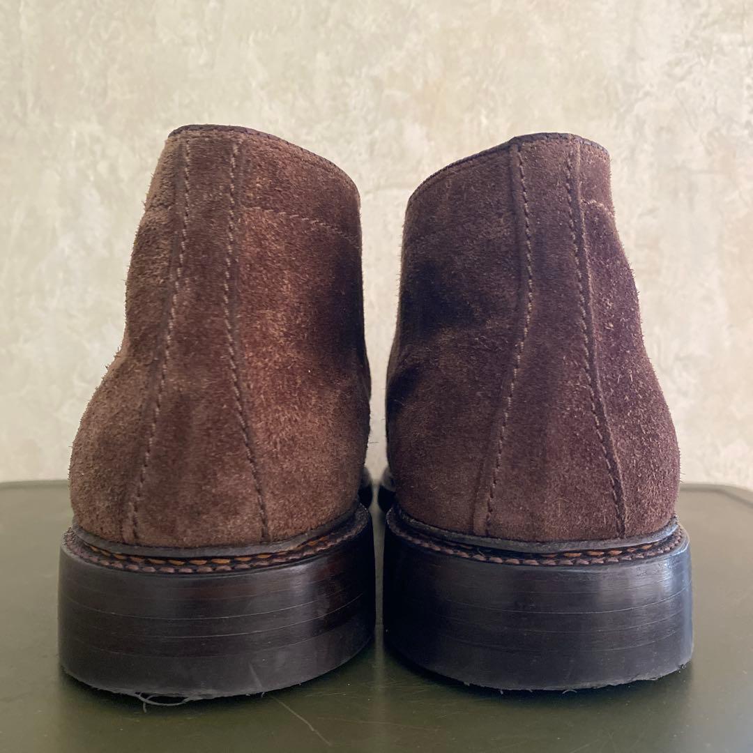 靴 ALDEN 1379 Brown Suede Chukka 7D 1/2