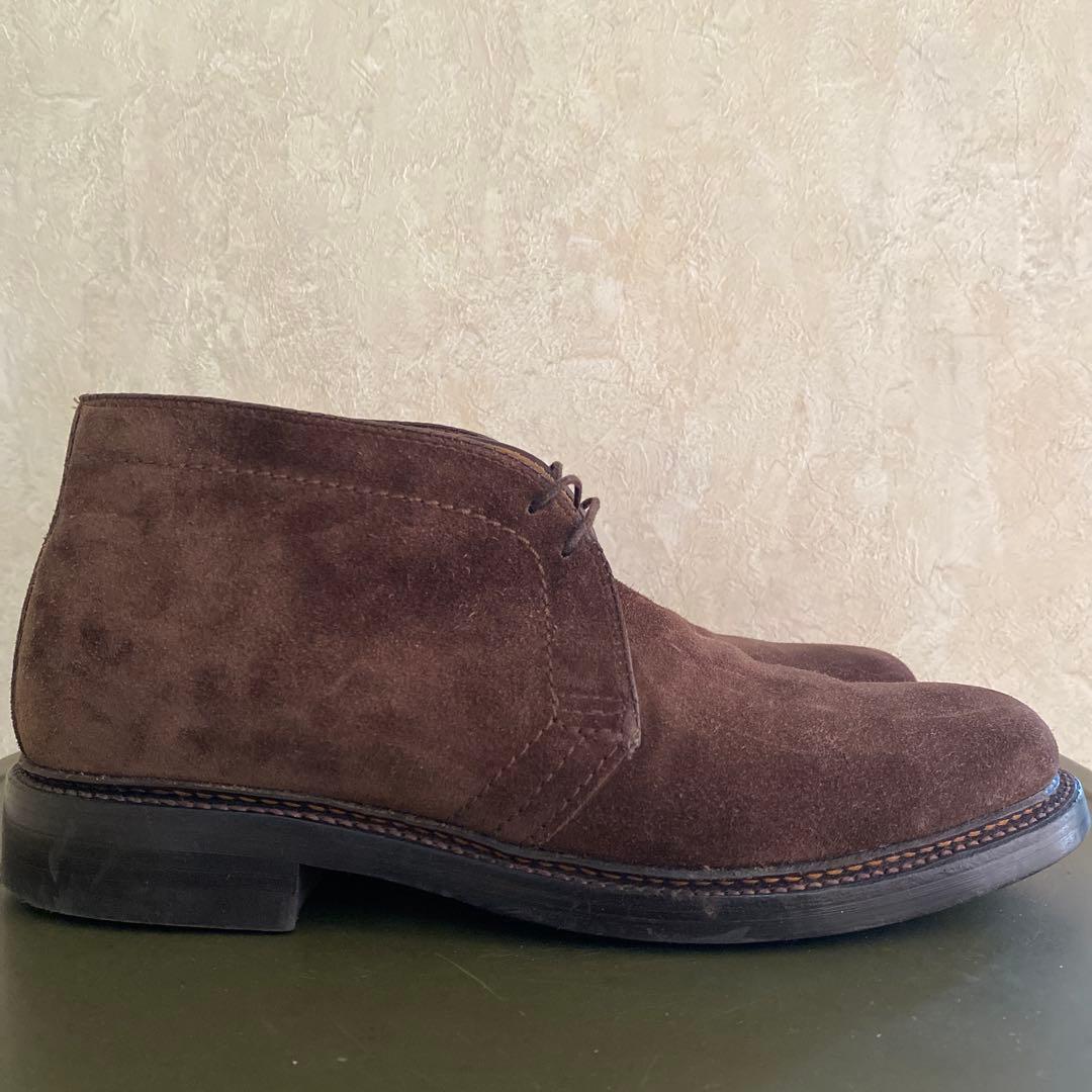 靴 ALDEN 1379 Brown Suede Chukka 7D 1/2