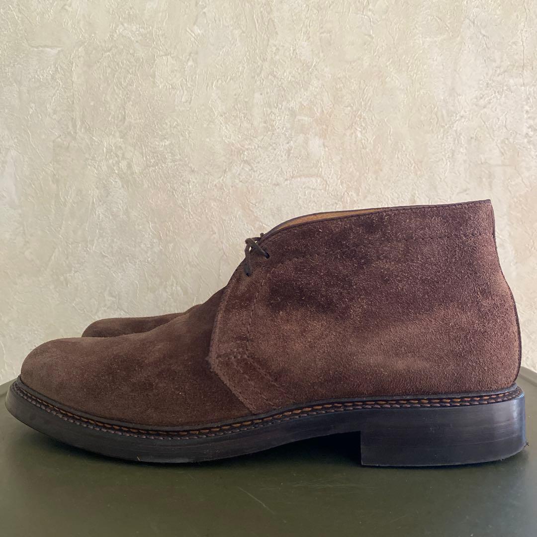 靴 ALDEN 1379 Brown Suede Chukka 7D 1/2