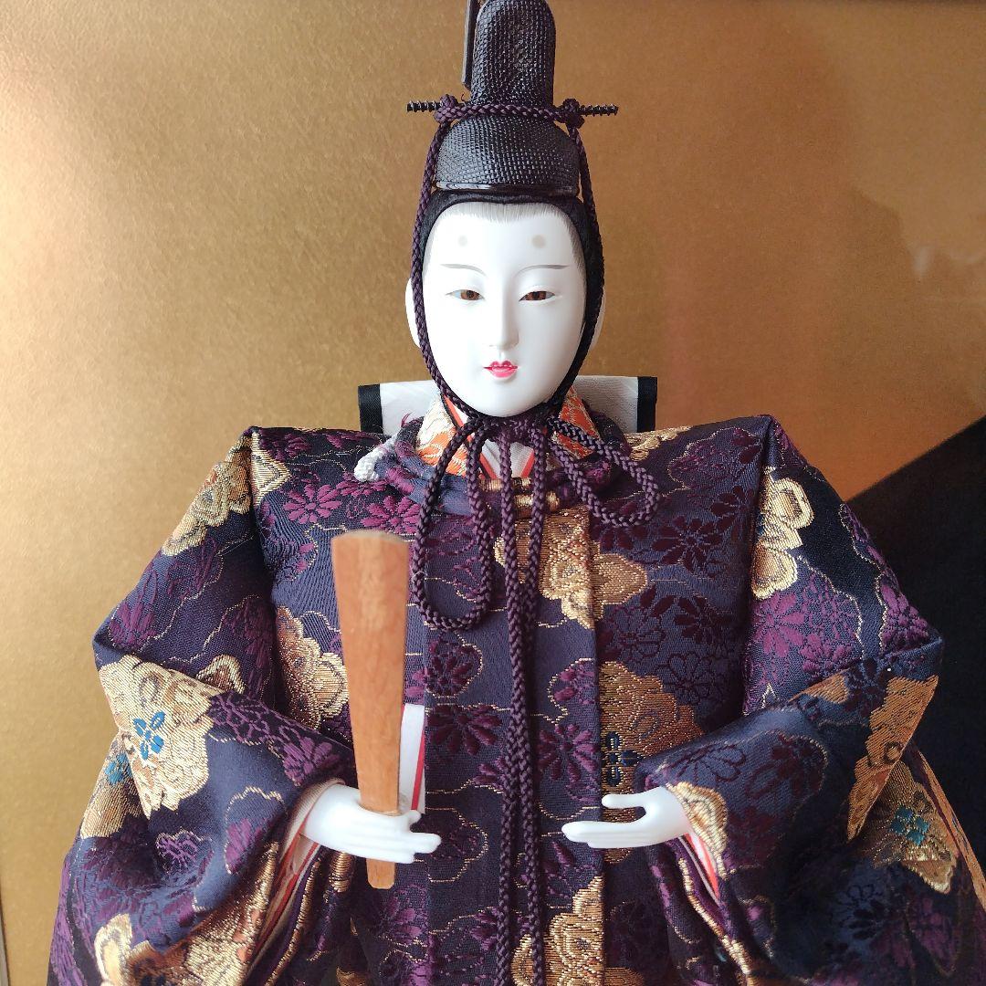 ✾雛人形 立ち雛　ガラスケース入り