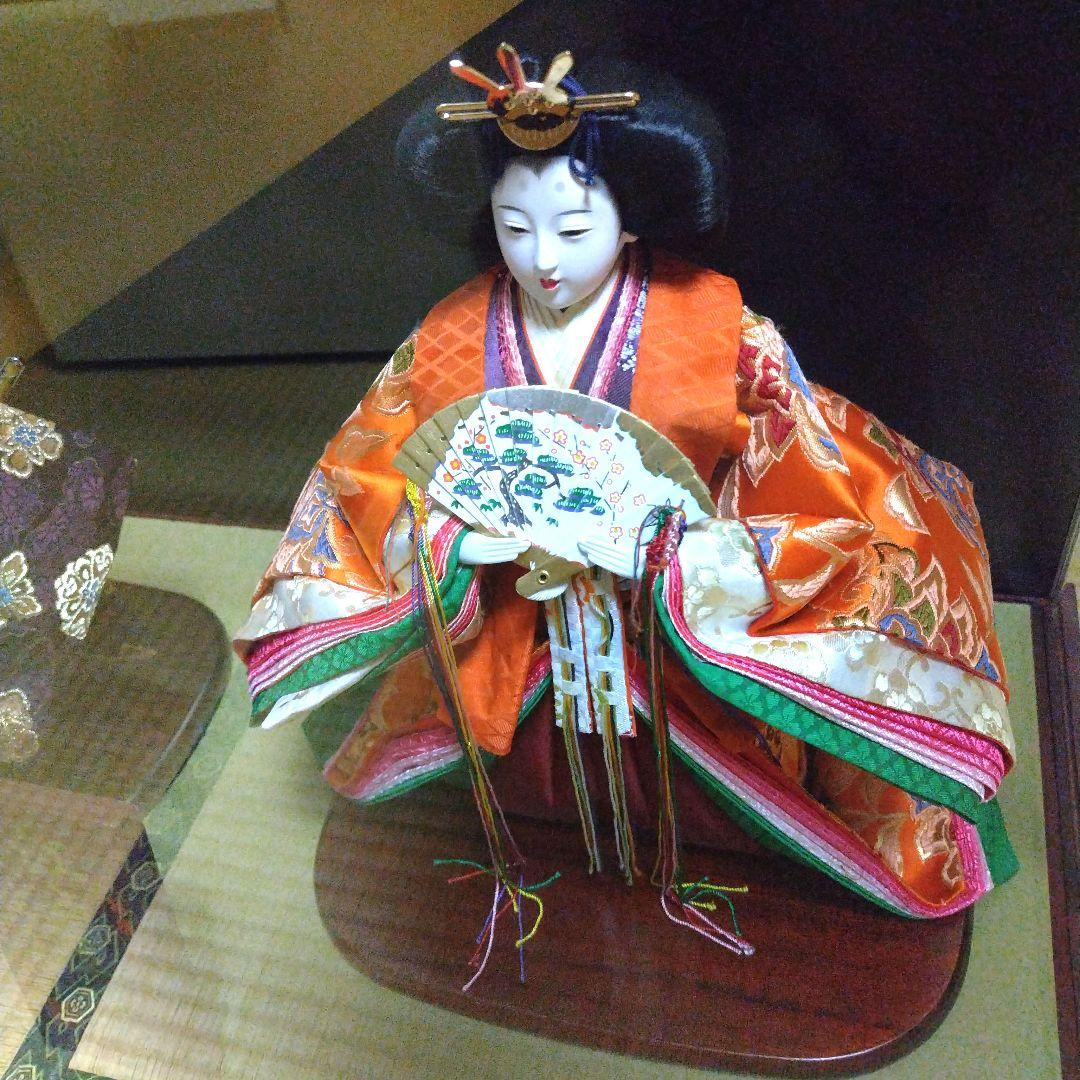 ✾雛人形 立ち雛　ガラスケース入り