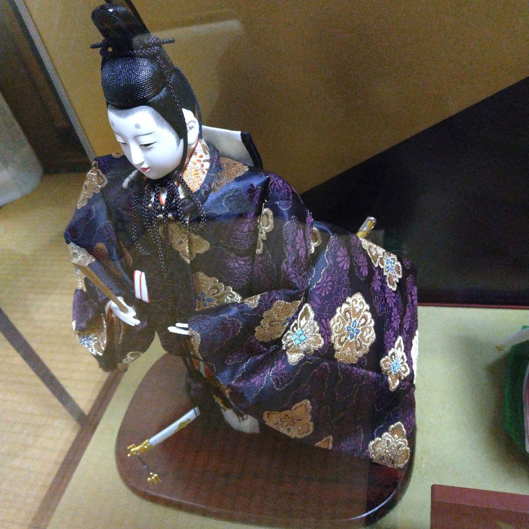 ✾雛人形 立ち雛　ガラスケース入り