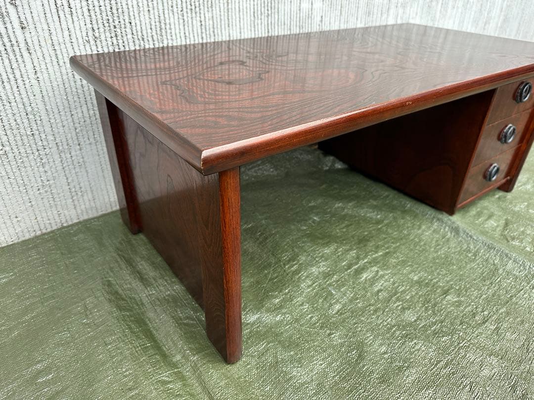 【文机】駿河民芸　国産　座机　座敷机　和モダン◎