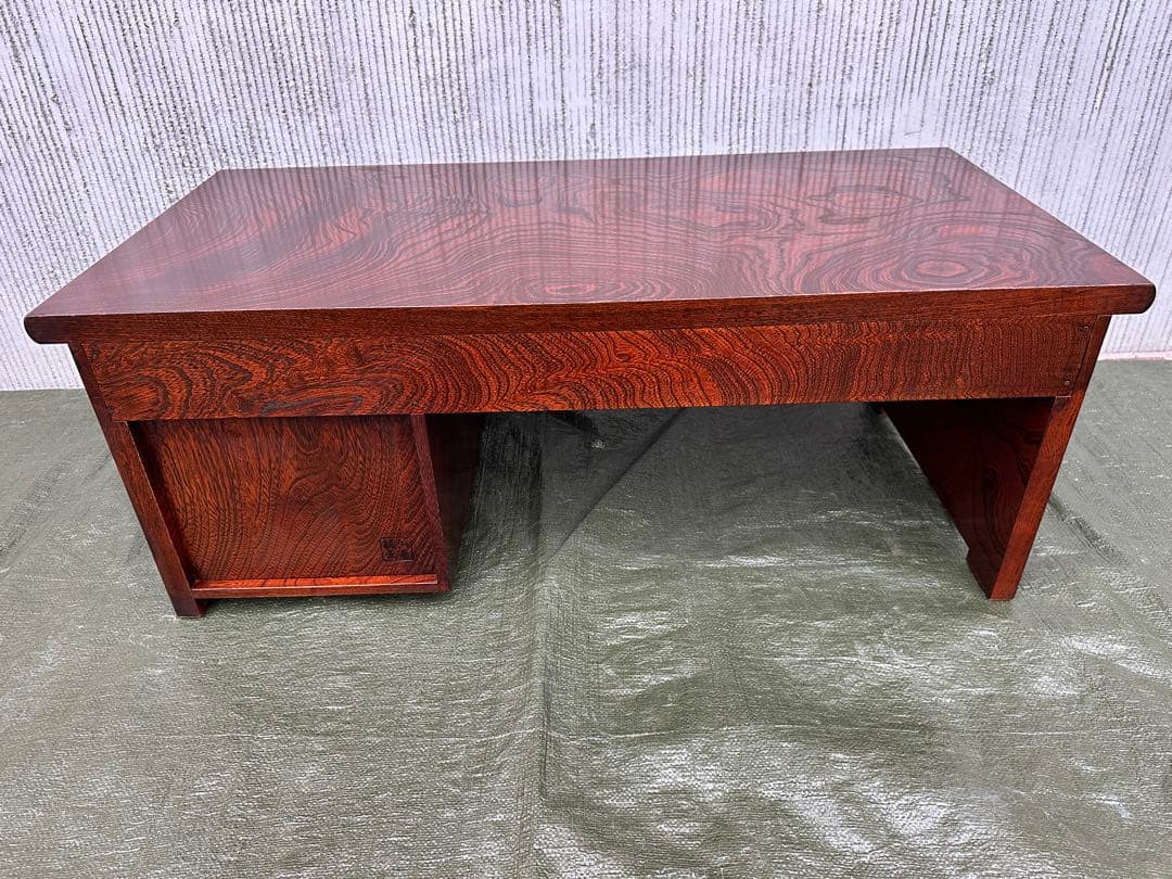 【文机】駿河民芸　国産　座机　座敷机　和モダン◎