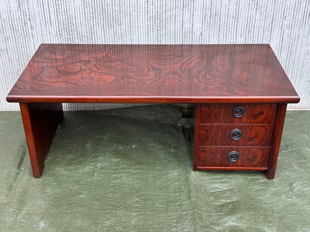 【文机】駿河民芸　国産　座机　座敷机　和モダン◎