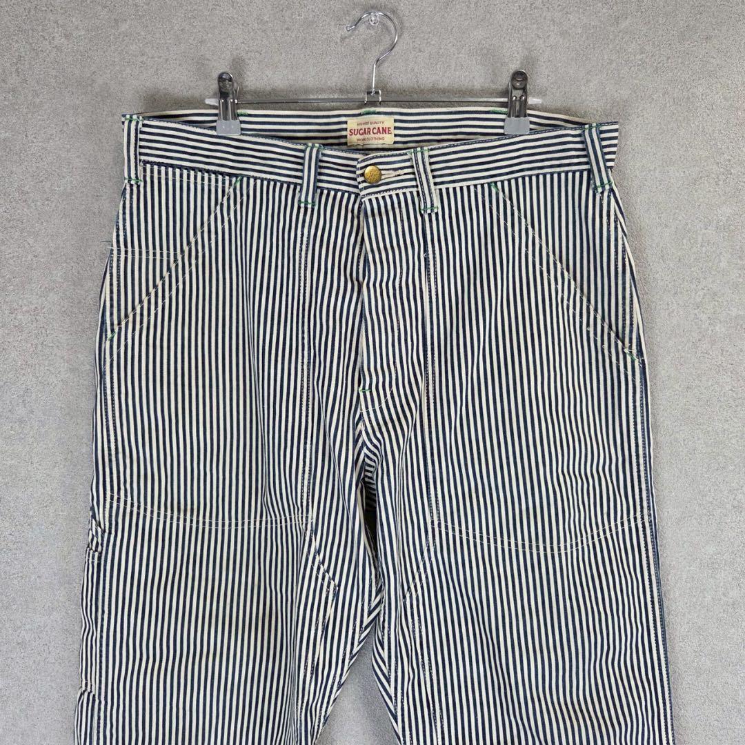 希少 SUGAR CANE Hickory double knee denim