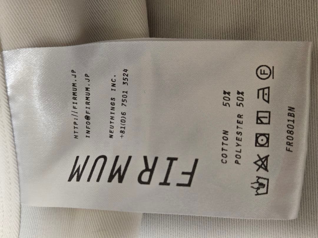 新品　 FIRMUM　フィルマム　2022AW