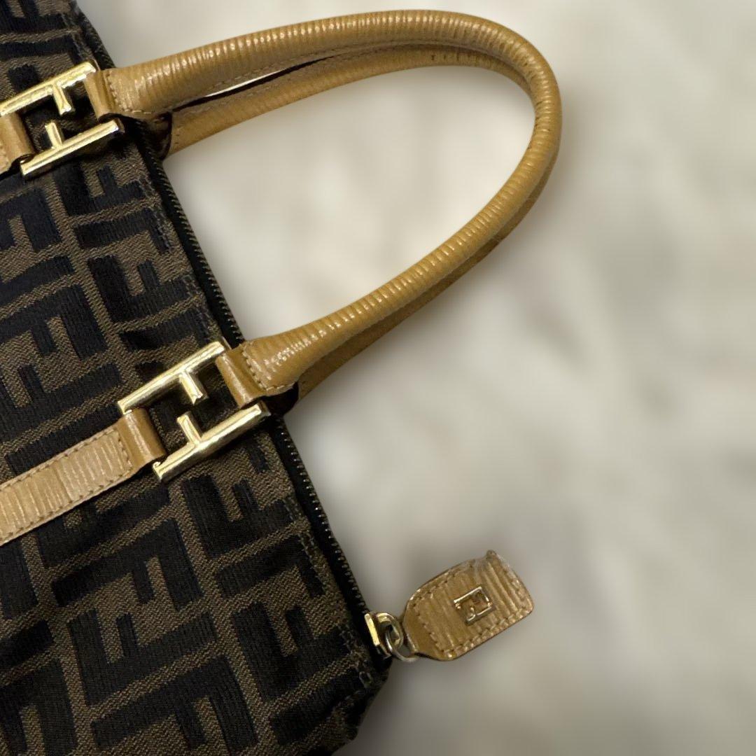 Fendi ロゴ トートバッグ ブラウン/ブラック