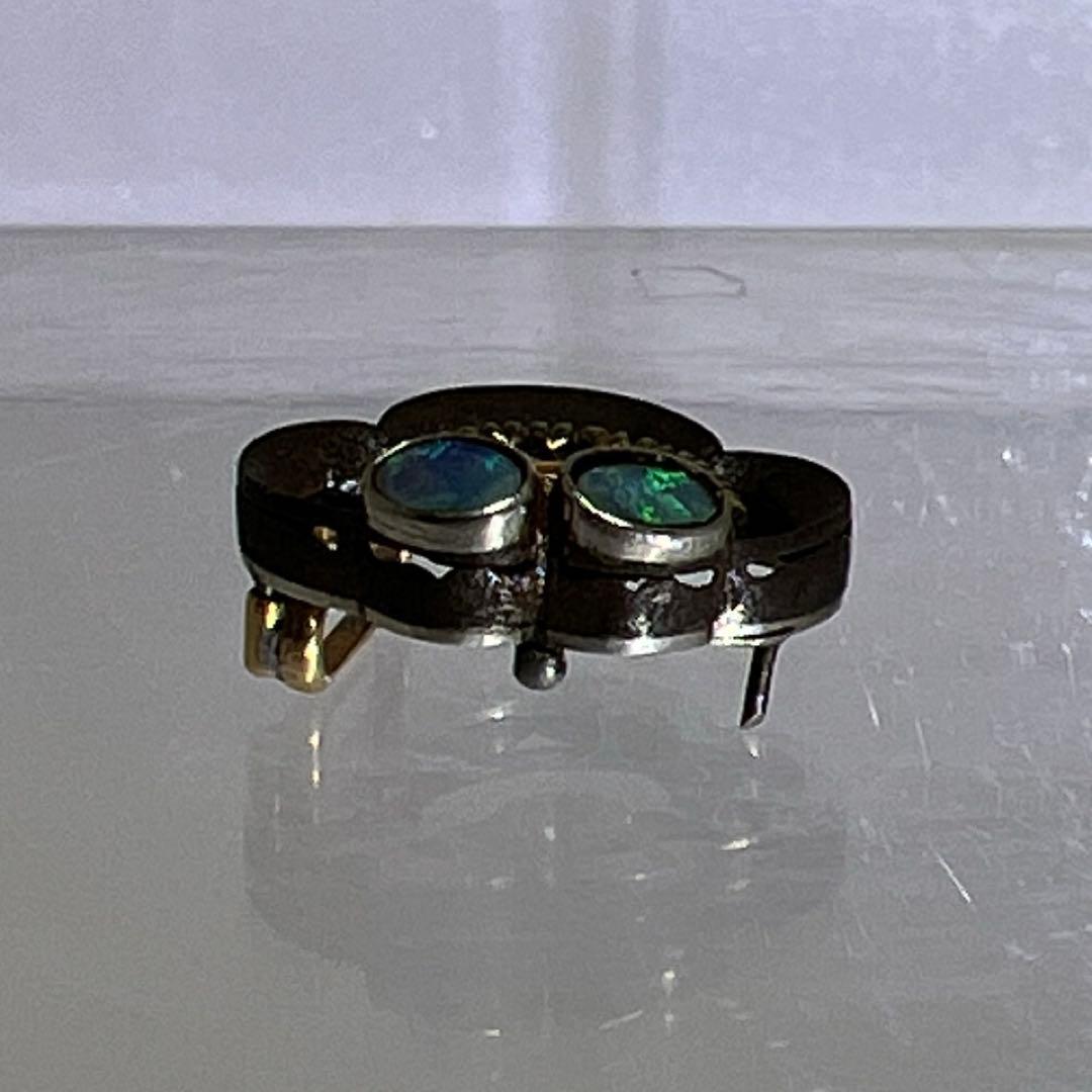 極上金工　ブラックオパール細工　アクセサリー　3.1g 東里8-0128☆2F