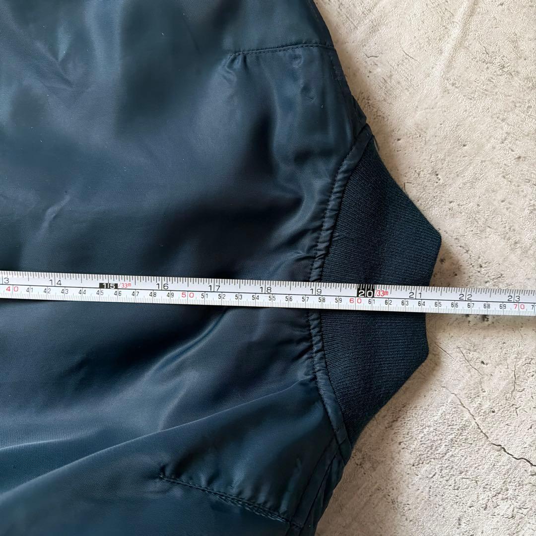 90s Ma-1 フライトジャケット　イタリア製　ネイビー