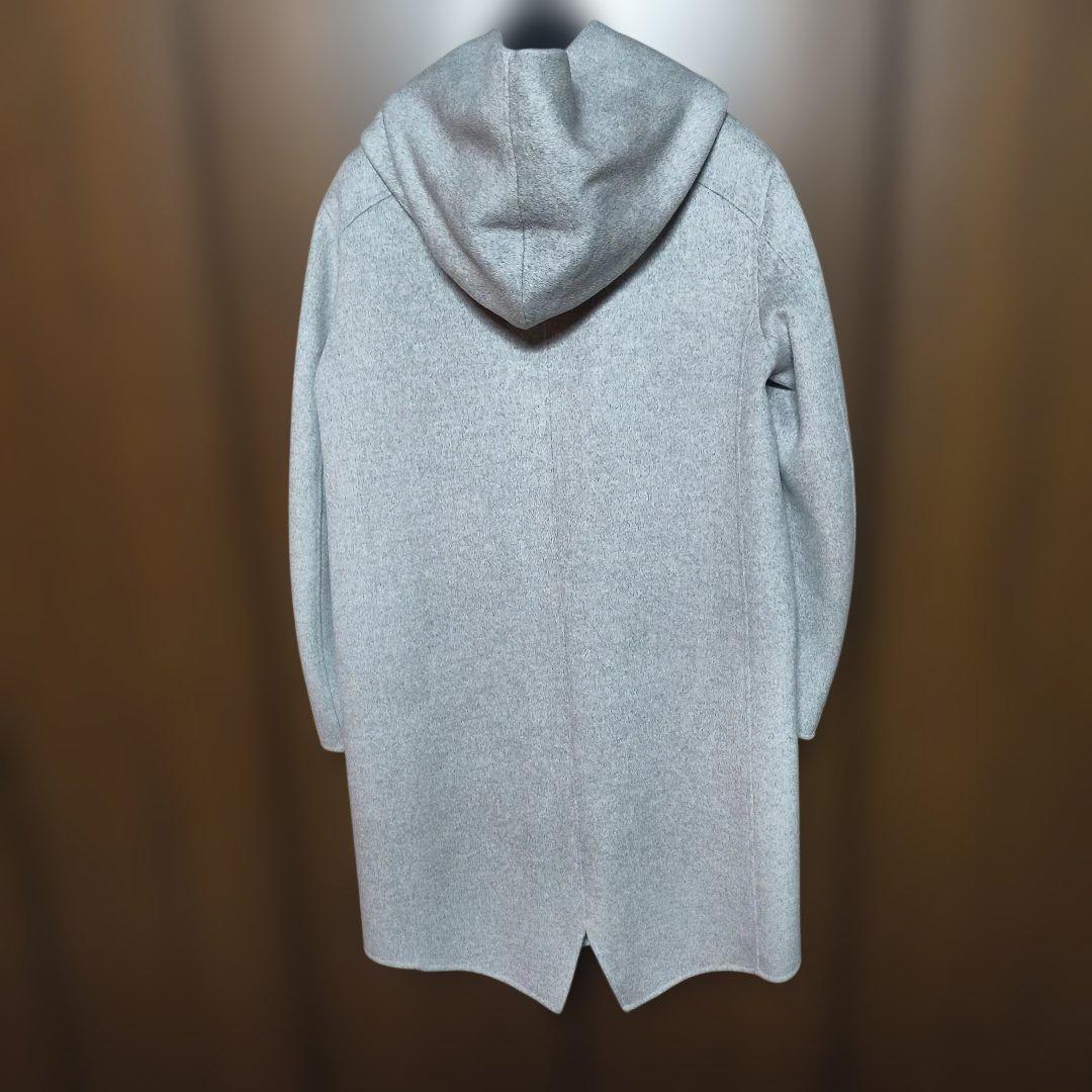 値下げ！ATTACHMENT フード付き　ラップコート　カシミア10%　サイズ1