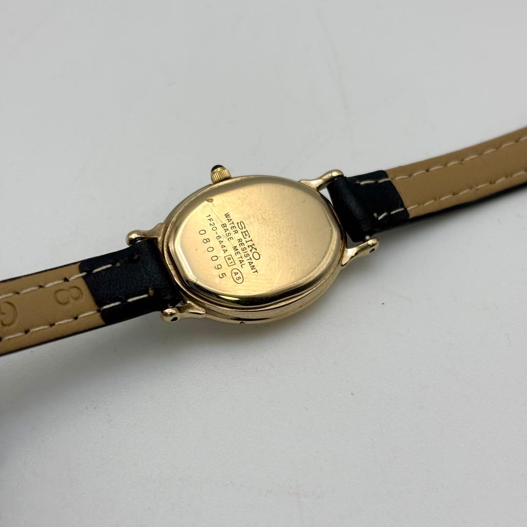 稼動品 ✨SEIKO EXCELINE オーバル シェル文字盤 レディース腕時計