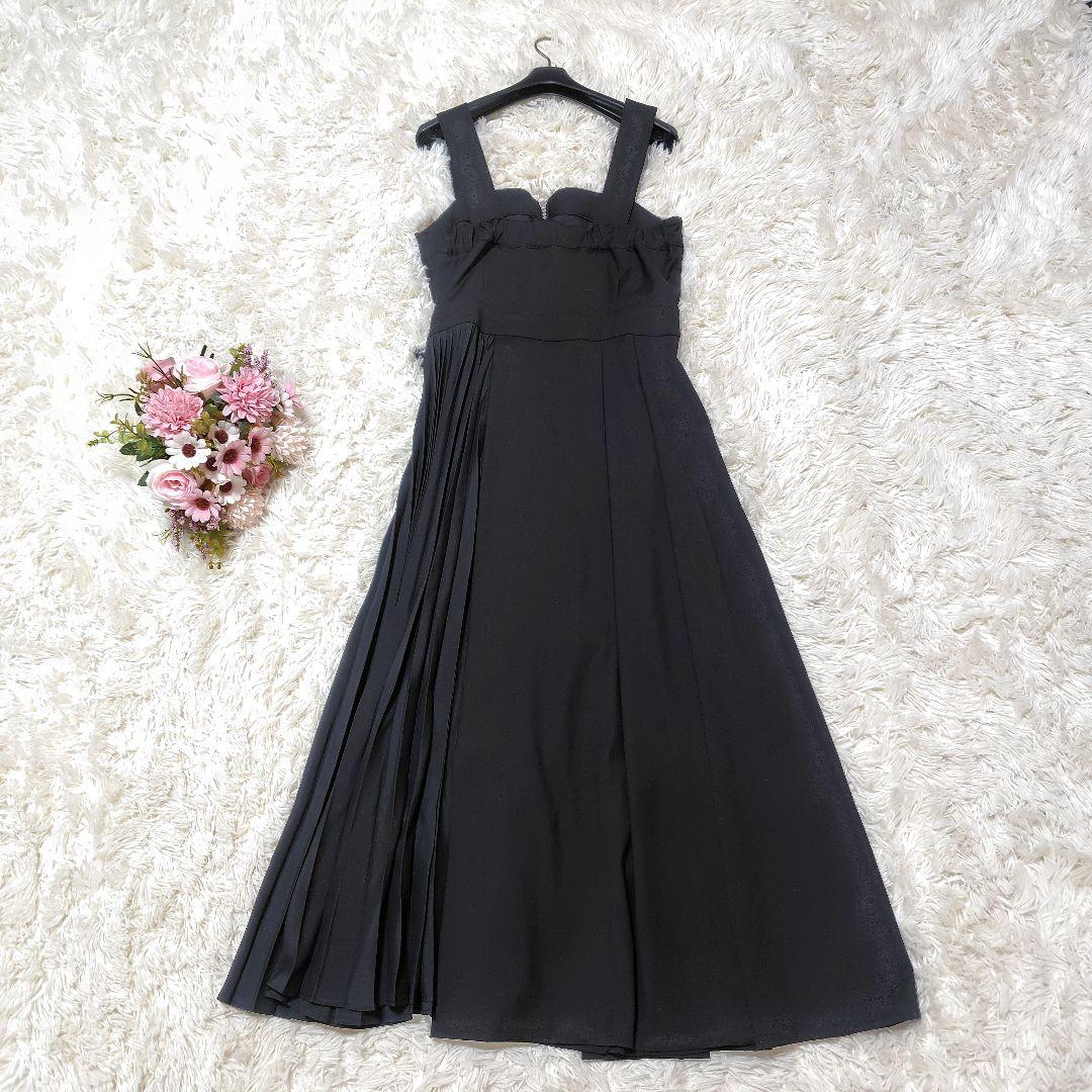【極美品♡2023】グレースコンチネンタル プリーツドッキングワンピース　黒