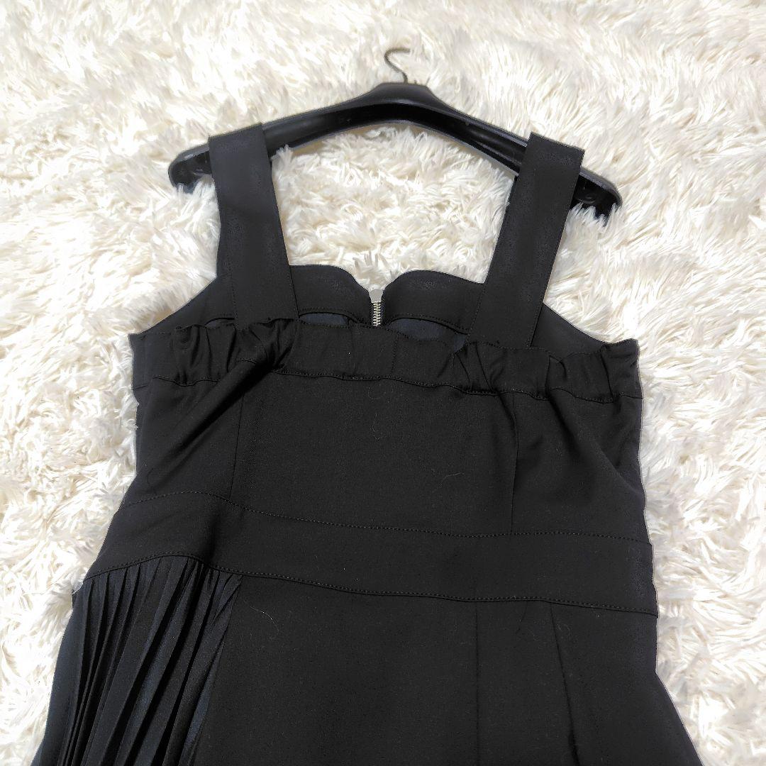 【極美品♡2023】グレースコンチネンタル プリーツドッキングワンピース　黒