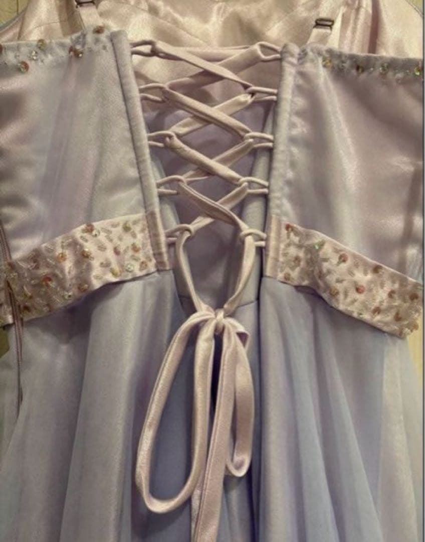 ドレスルームアミ ami ボリュームドレス ロングドレス 水色 紫 演奏会用