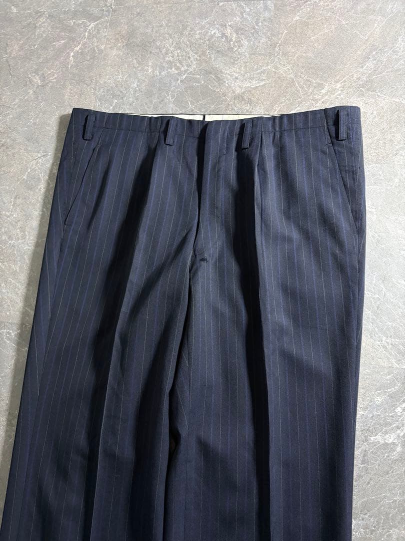 パンツ 60s Vintage pin stripe wide wool slacks
