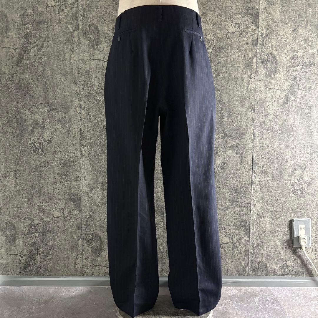 パンツ 60s Vintage pin stripe wide wool slacks