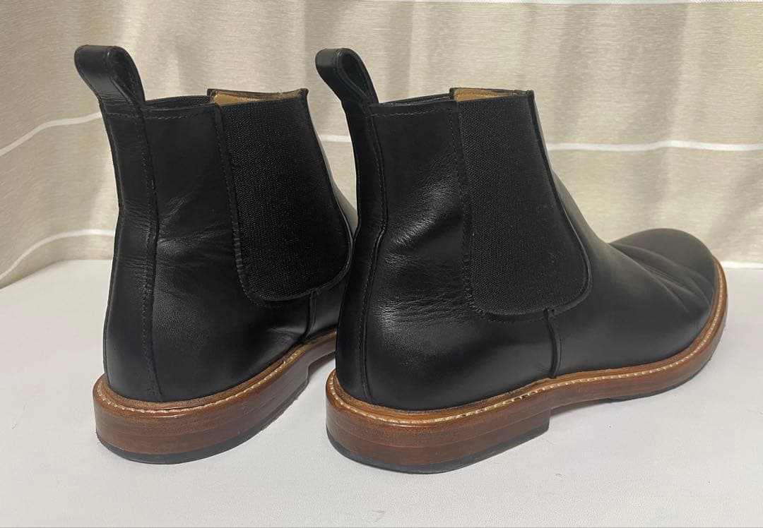 A.P.C. 黒 レザー サイドゴアブーツ 41