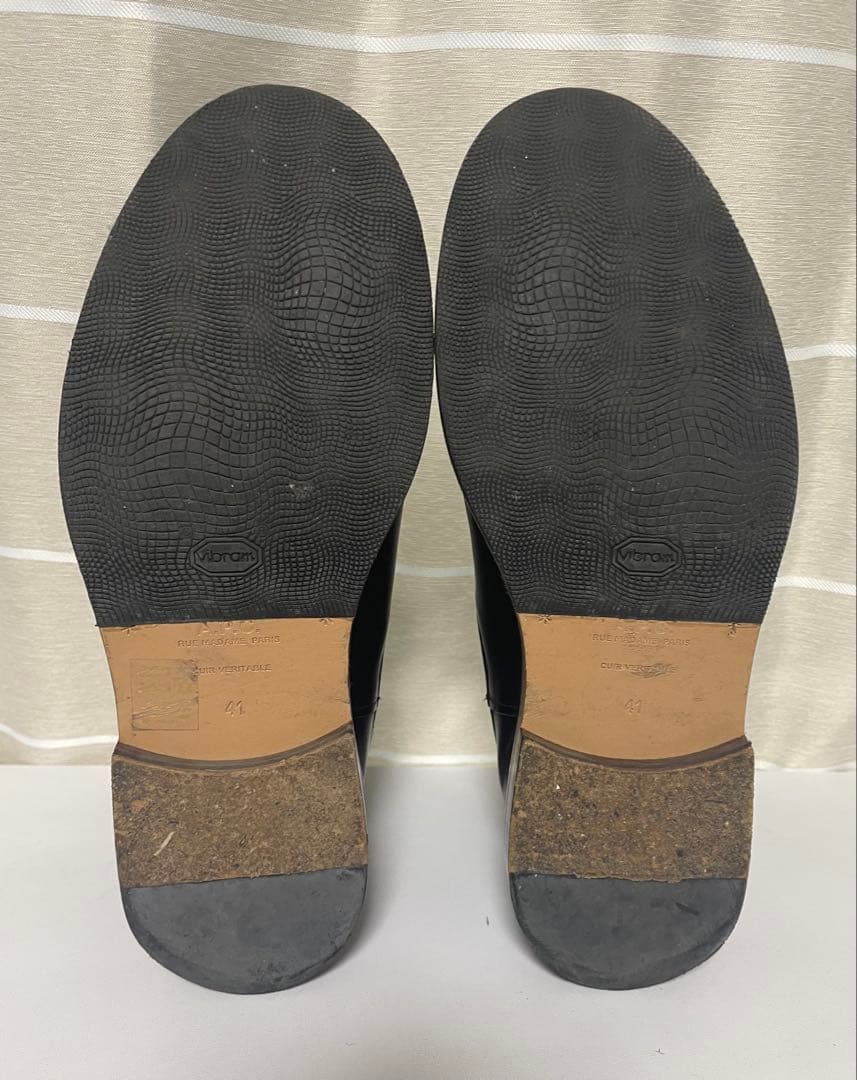 A.P.C. 黒 レザー サイドゴアブーツ 41