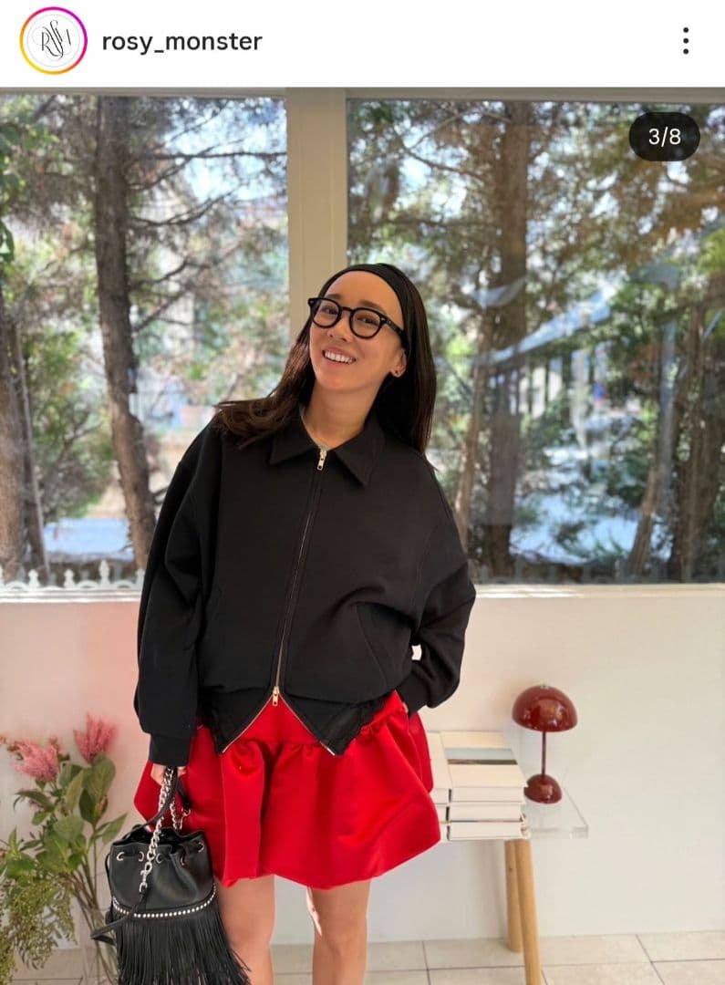 秋冬 新品 ロージーモンスター✨POSY ポジー バルーン ショートパンツ 赤