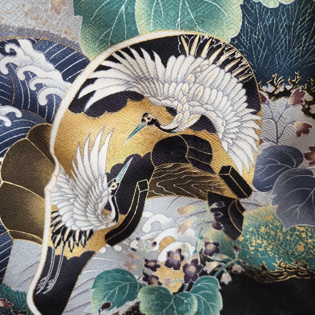 No22 正絹　男の子お祝い着物　産着　長襦袢付き　七五三　美品