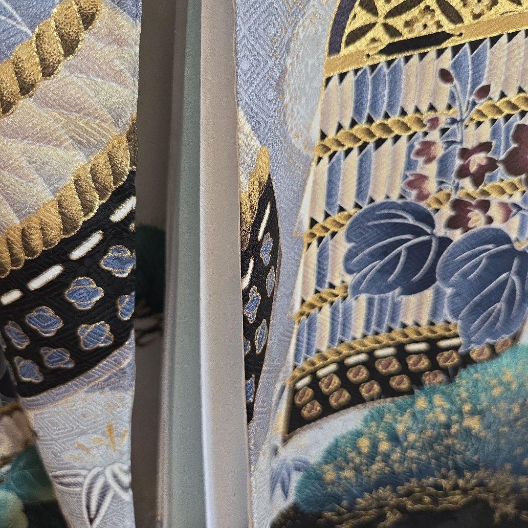 No22 正絹　男の子お祝い着物　産着　長襦袢付き　七五三　美品