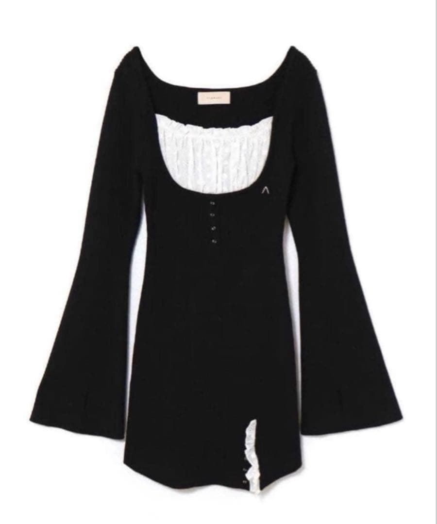 ワンピース ANDMARY poppy lace mini dress black