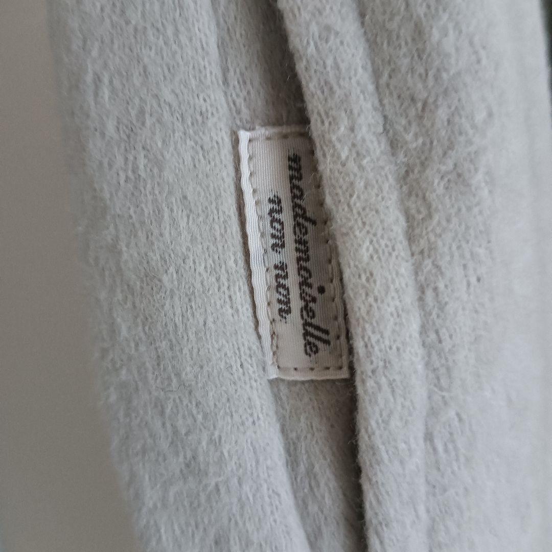 新品 マドモアゼルノンノン　ノーカラー 薄手 ロング コート 定価7.9万