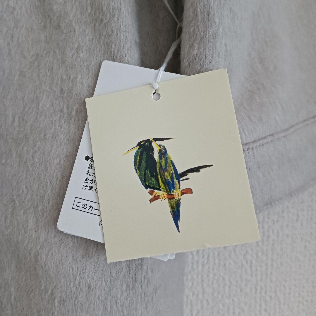 新品 マドモアゼルノンノン　ノーカラー 薄手 ロング コート 定価7.9万