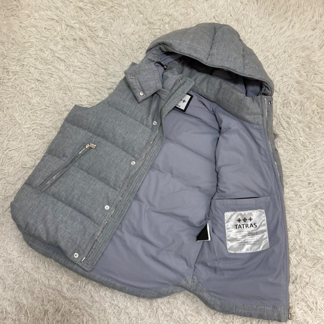 15795✨極美品✨タトラス ドラゴ ウールカシミヤ ダウンベスト/1/グレー