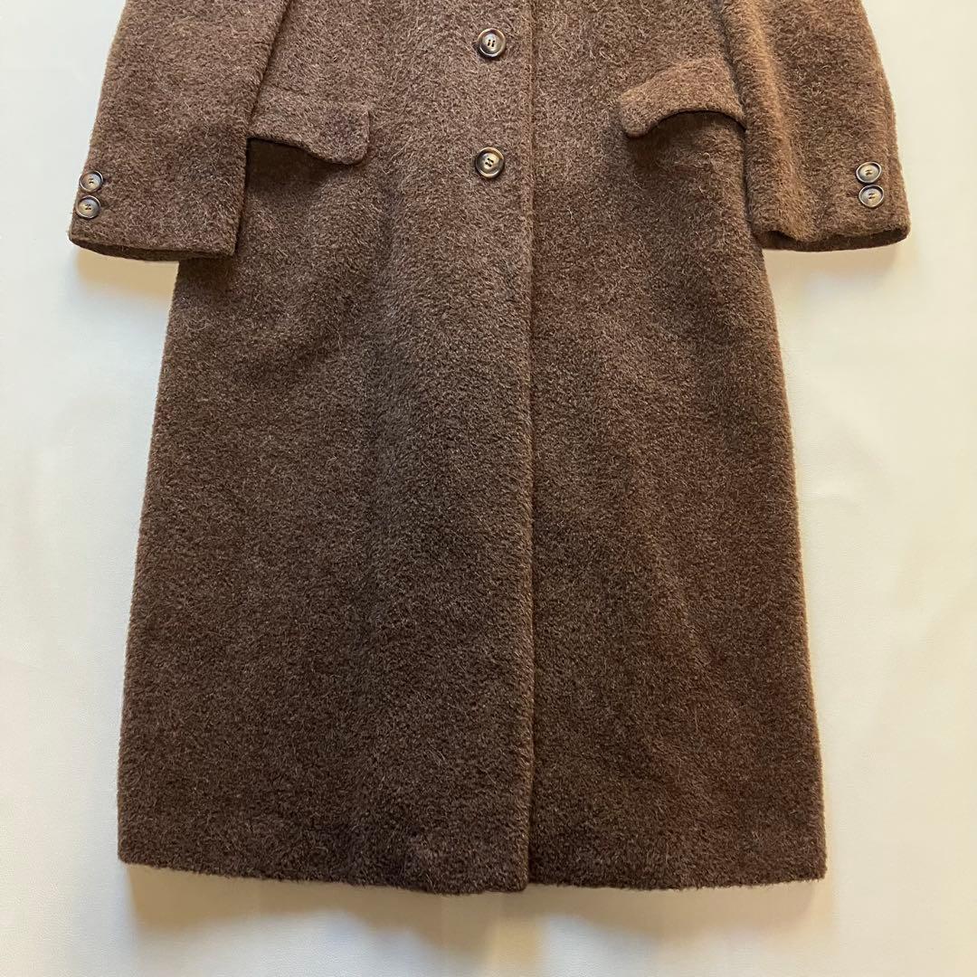 マックスマーラ アルパカ ウール マキシ チェスターコート 丈117