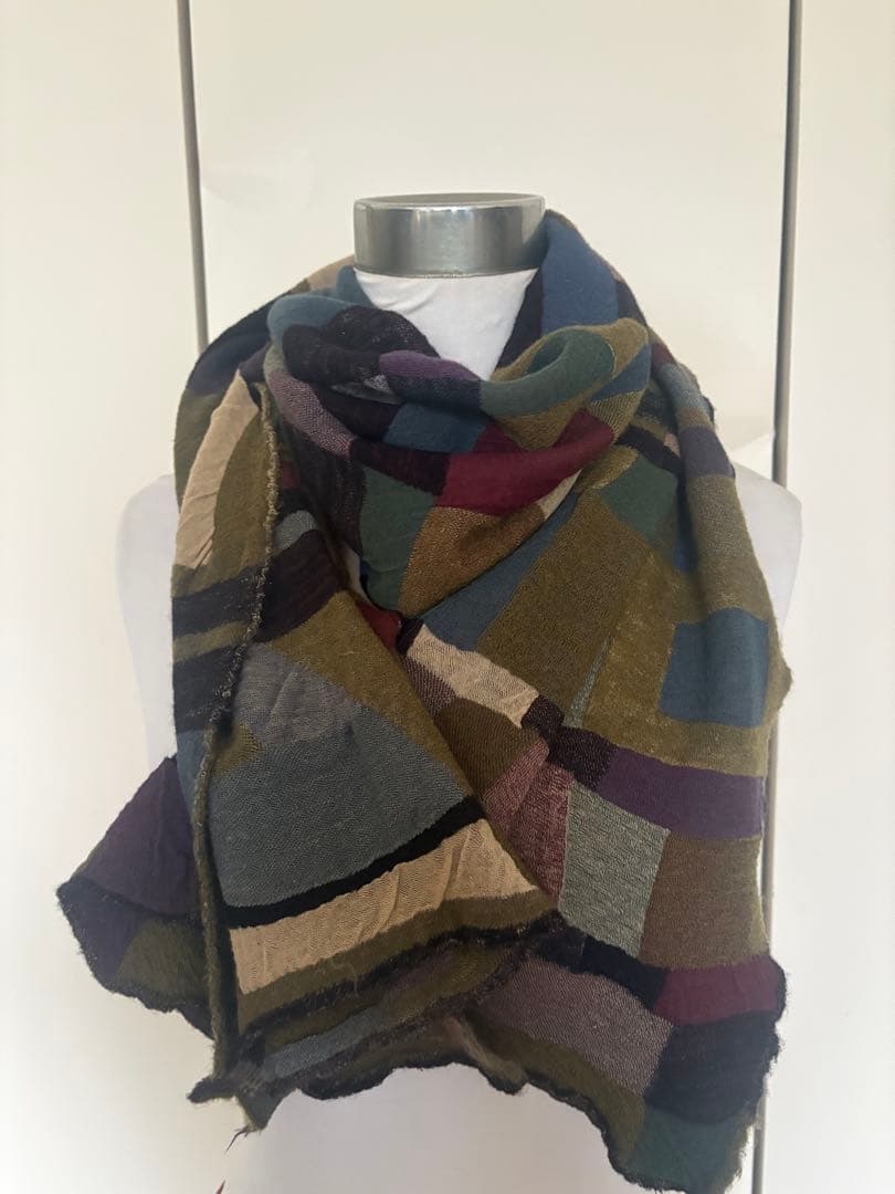 2021 未使用　ババグーリ　コットン&ウール　マフラー　ヨーガンレール