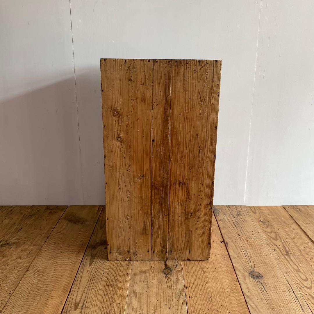 アンティーク 仕切り棚 チェスト 食器棚 書類棚 無垢材 無塗装 z859