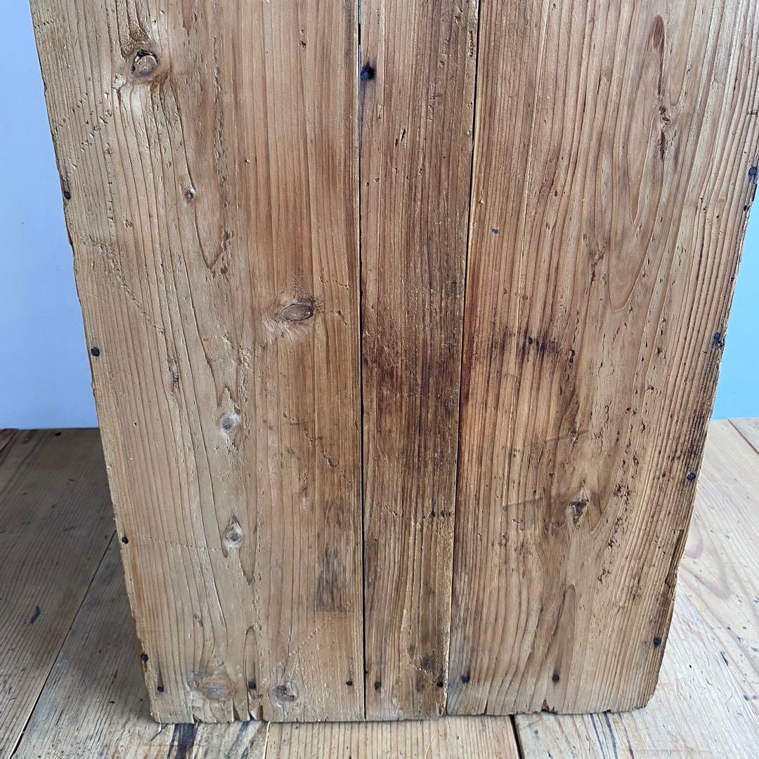 アンティーク 仕切り棚 チェスト 食器棚 書類棚 無垢材 無塗装 z859