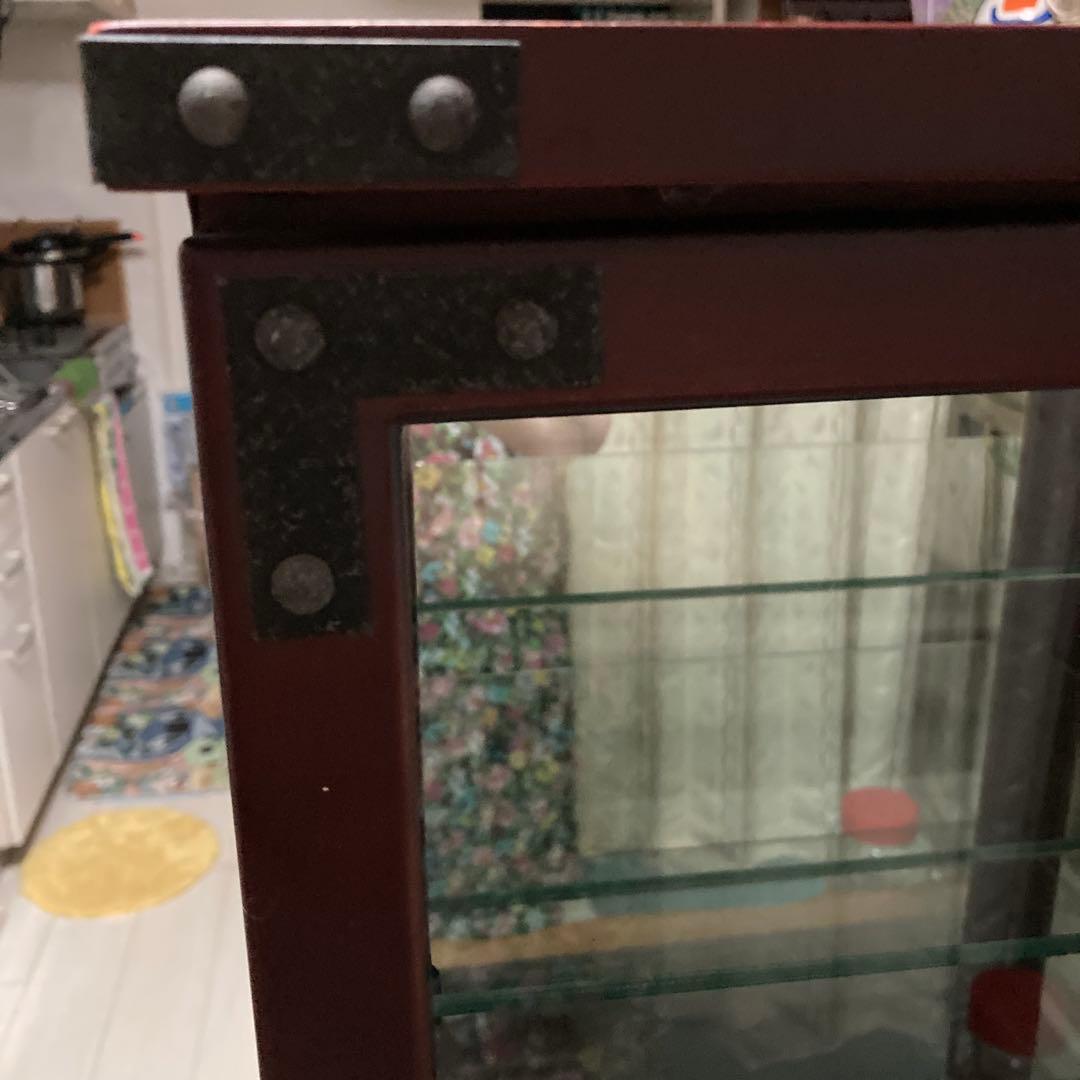 アンティークスタイル ガラスキャビネット