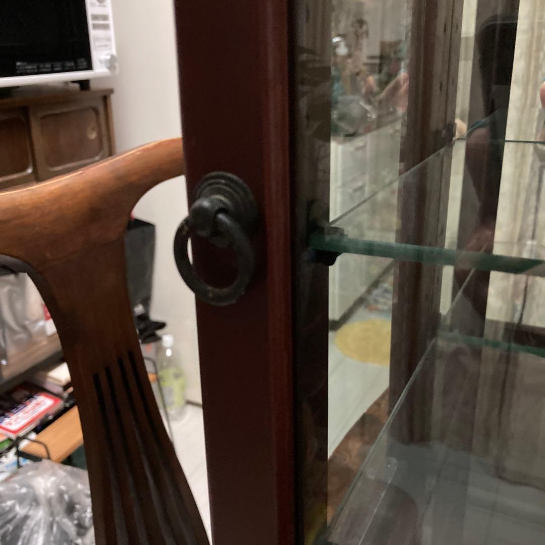 アンティークスタイル ガラスキャビネット