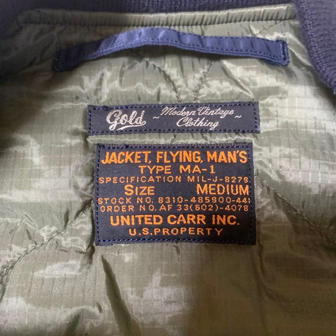 東洋　gold ma1 ゴールド　ジャケット