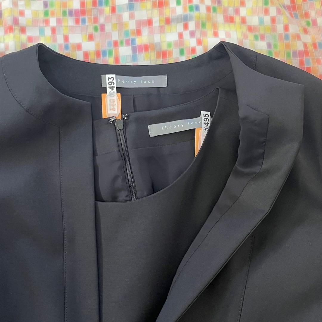 theory luxeセットアップ38 ワンピース & ジャケット