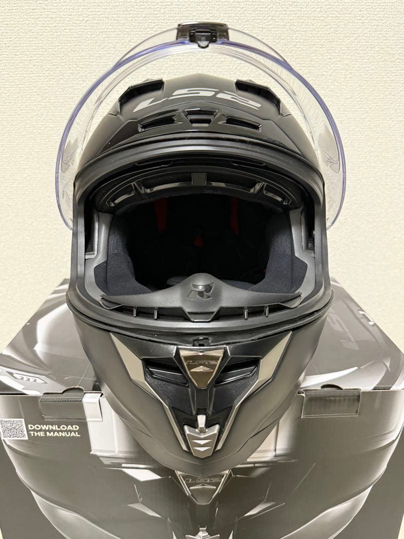 LS2 ヘルメット CHALLENGER F MATT BLACK サイズ M