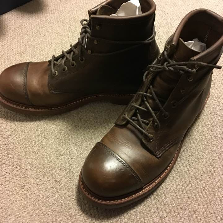 【美品】L.L. Bean オイルドレザーワークブーツ /フローシャイム 革靴