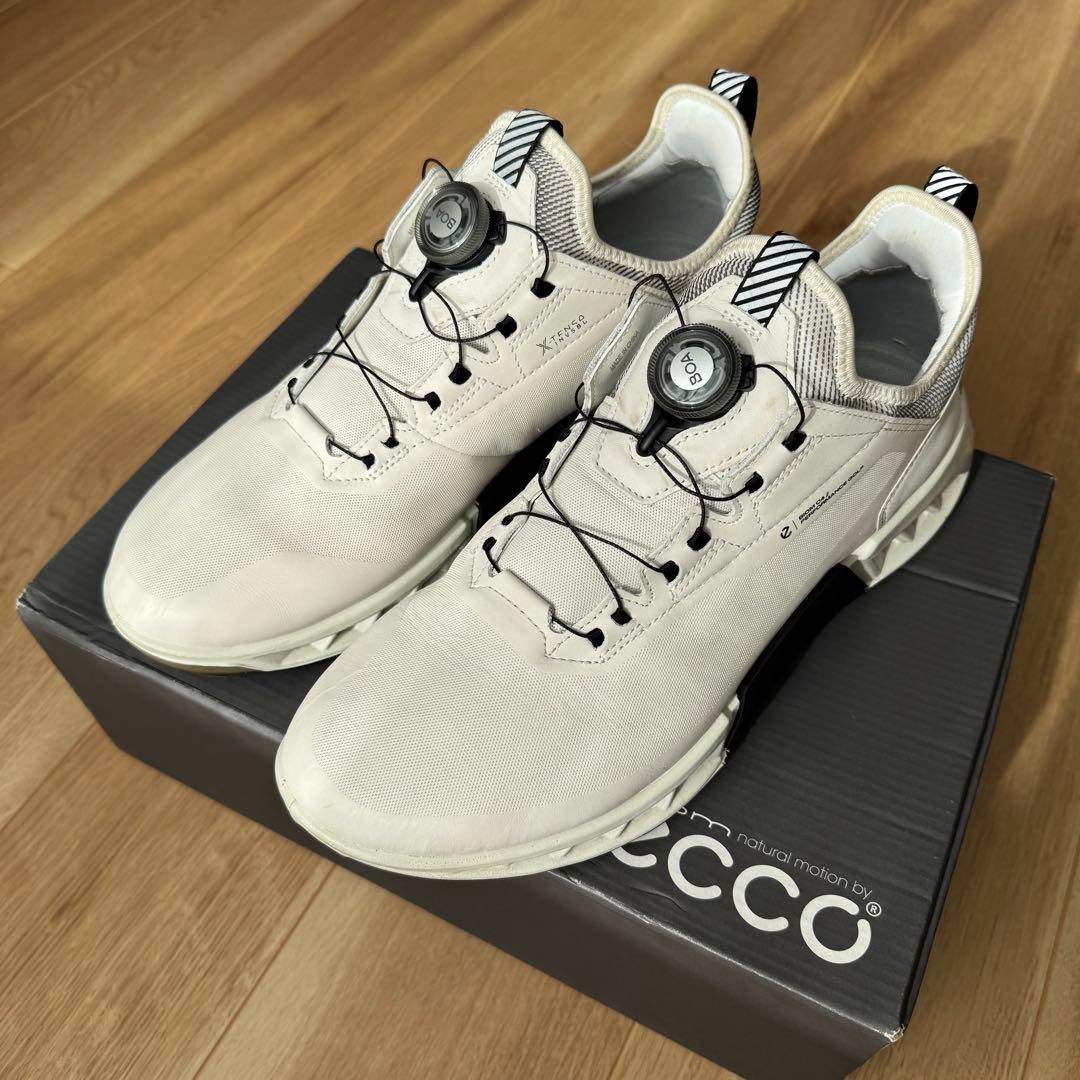 ECCO BIOM C4 BOA スパイクレス ゴルフシューズ　ホワイト27.5