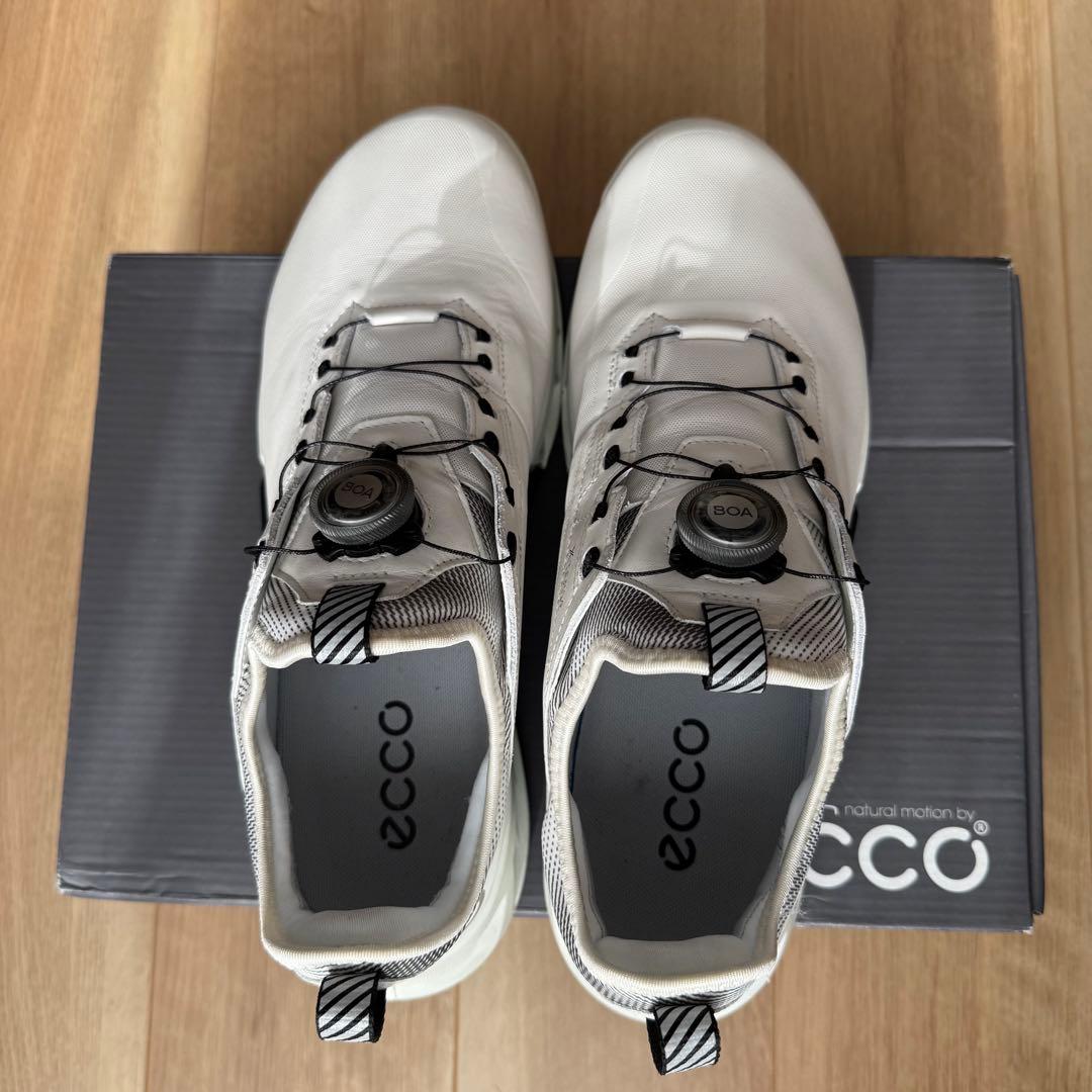 ECCO BIOM C4 BOA スパイクレス ゴルフシューズ　ホワイト27.5