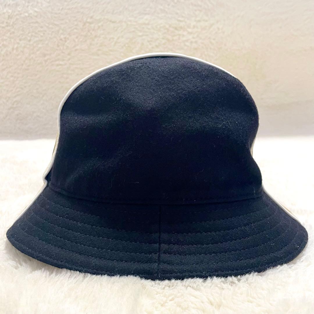 現行モデル GUCCI グッチ インターロッキングG ストライプ ウール ハット