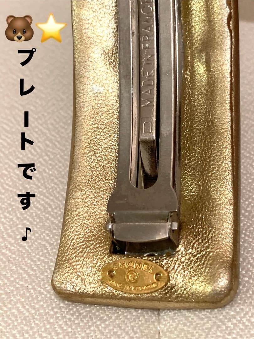 希少‼️CHANELバレッタゴールドヴィンテージCOCOマーク
