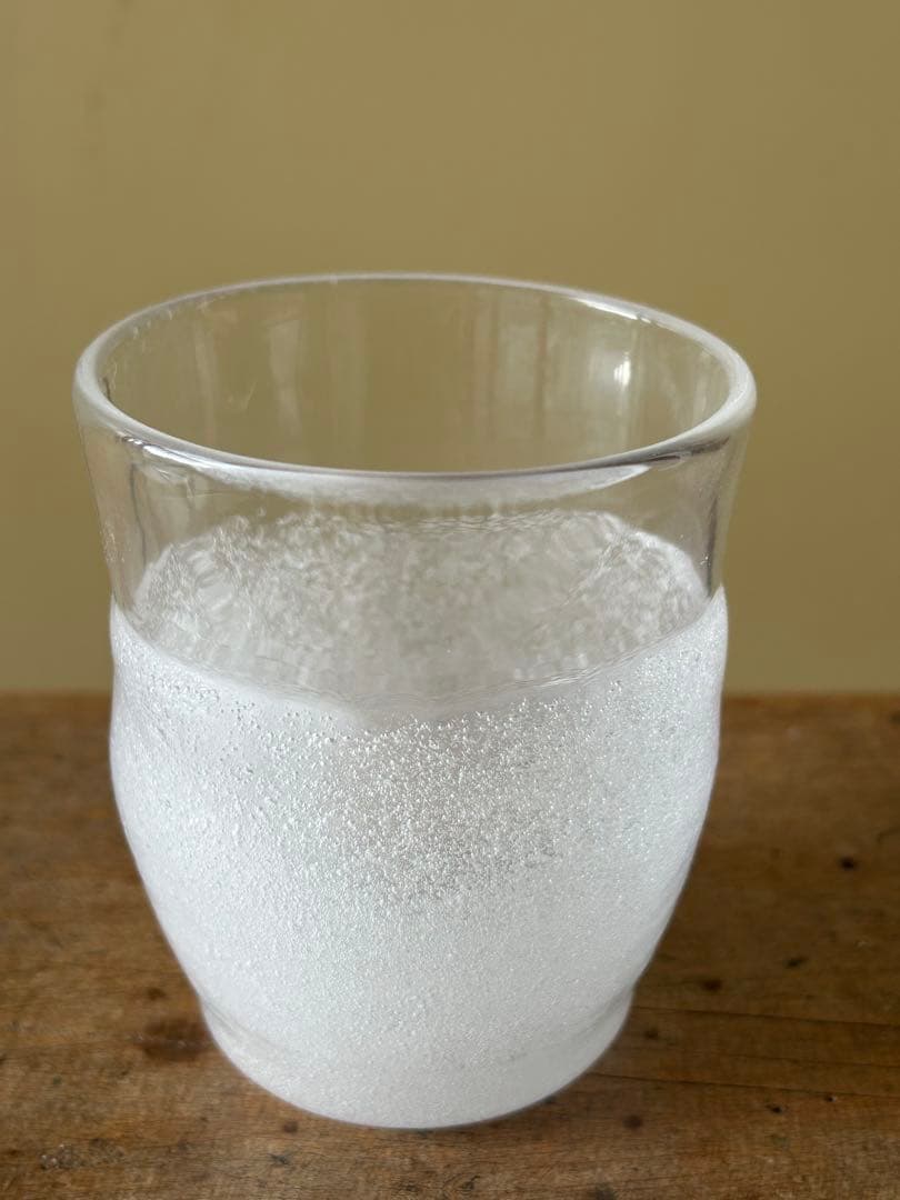 横山秀樹さん　ガラスコップ　手吹きガラス　エアバブル